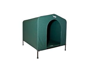 HoundHouse Original Green Canvas Kennel - Medium L62 x W58 x H63