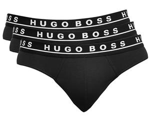 Hugo Boss Cotton Stretch Mini/Brief 3-Pack - Black