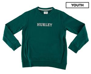 Hurley Boy's Atlas Crew Fleece Sweater - Rainforest