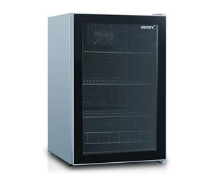 Husky 130L Glass Door Bar Fridge