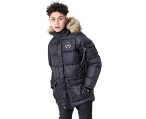 Hype Men's Kids Crest Explorer Jacket Black