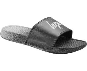 Hype Men's Mono Speckle Fade Sliders Black