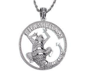 ICED OUT Bling Pendant - Chamillitary - Silver