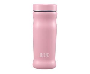 IKUK 300ml Ceramic Stainless Steel Vacuum Insulated Drink Bottle - Pink