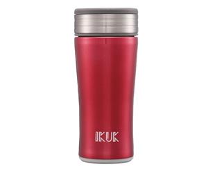 IKUK 360ml Ceramic Stainless Steel Vacuum Insulated Drink Bottle - Red