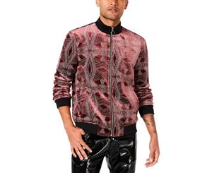 INC Mens Zolar Lightweight Velvet Bomber Jacket