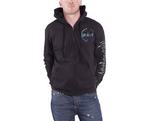 Iced Earth Hoodie 30Th Anniversary Band Logo Official Mens Zipped - Black