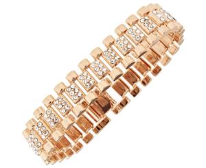 Iced Out Hip Hop Bling Bracelet - CZ LINK 15mm rose gold - Rose Gold