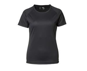 Id Womens/Ladies Game Active Short Sleeve Fitted T-Shirt (Black) - ID272