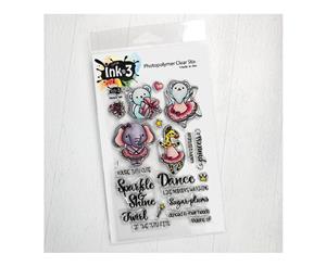 Ink On 3 - Dance & Twirl 4x6 inch Clear Stamp Set