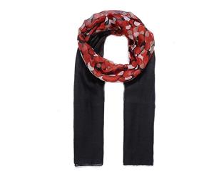 Intrigue Womens/Ladies Ombre Circle Print Scarf (Black) - JW253