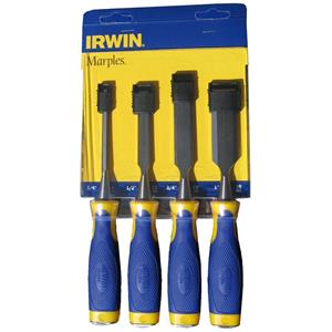 Irwin 4 Piece Marples Butt Chisel Set - With Strike Cap