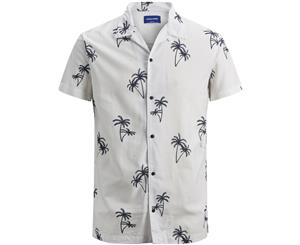 Jack & Jones Men's Perry Short Sleeve Shirt Off-White