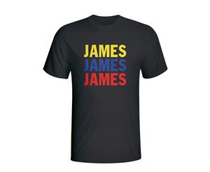 James Rodriguez Colombia Player Flag T-shirt (black)