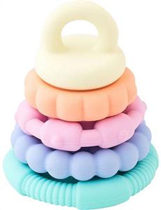 Jellystone Rainbow Stacker Teether and Toy Pastel