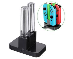 Joy-Con 4-Controller Charging Stand Dock Charger for Nintendo Switch Console