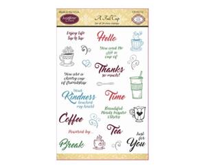 JustRite Papercraft Clear Stamps 4 inch X6 inch A Full Cup