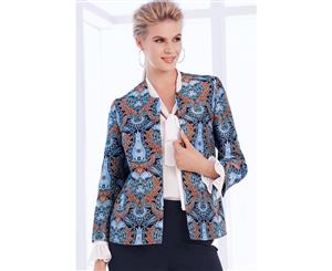 Kaleidoscope Jacquard Jacket Blue Multi