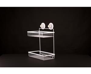 Kiahloc Double Rectangular Shelf - White