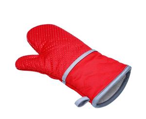 Kitchen Heat Resistan Oven Gloves - Red (Size33cm x 18cm)