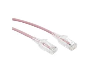 Konix 0.3M Slim CAT6 UTP Patch Cable LSZH in Salmon Pink