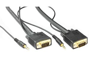 Konix 15M SVGA HD15M/M Cable With 3.5MM Audio