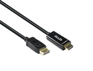 Konix 1M Active Displayport 1.2 to HDMI 2.0 Cable 4K 60Hz