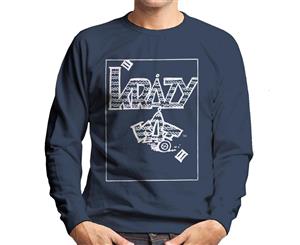 Krazy Kat Classic Comic Book Logo Men's Sweatshirt - Navy Blue