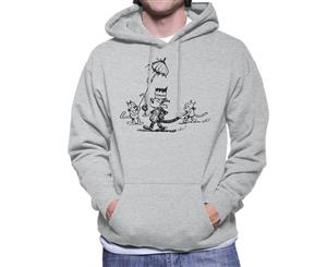 Krazy Kat King Procession Men's Hooded Sweatshirt - Heather Grey