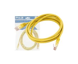 LC7149Y 1M Yellow Cat5e Patch Lead Pro2 9328202006295 Yellow Rj-45 Male Connectors