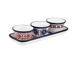 Ladelle Fiesta Red 4 Piece Bowl Set