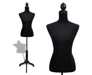 Ladies Bust Display Black Female Mannequin Model Dressmaker Cloth Dummy