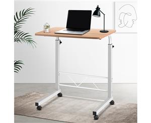 Laptop Desk Computer Table Stand Mobile Adjustable Portable Office Bed Wooden
