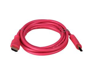 Laser HDMI Cable V2.0 Gold 2m PINK