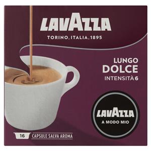 Lavazza A Modo Mio Lungo Dolce Coffee Capsules