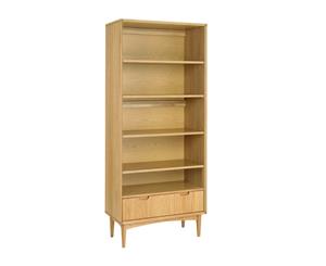 Life Interiors Stockholm Wide Bookshelf (Oak)