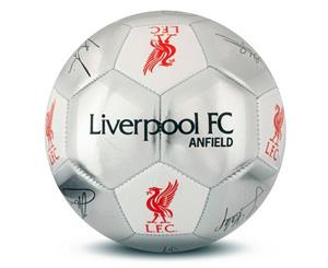 Liverpool Fc Silver Signature Football - Size 5 (Silver) - SG17767