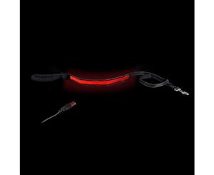 Loomo Comfort Handle LED Dog Lead Red