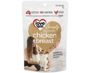 Love Em Dog Food Dog Treat Chicken Breast 55g (DTL1360)