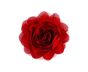 Lovisa Deep Red Mesh Flower Clip