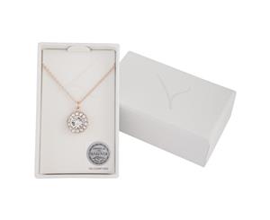 Lovisa Rose Gold Round Pave Crystal Pendant Necklace