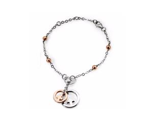 MANUEL ZED - Stainless Steel Rose Bracelet