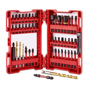 MILWAUKEE Impact Screwdriver Bit & Drill Bit Set - SHOCKWAVE - 50 Piece