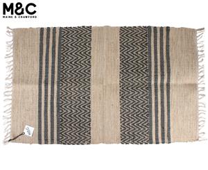 Maine & Crawford 90x60cm Harini Cotton Throw Rug - Brown