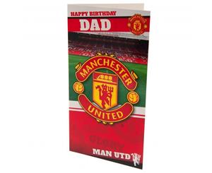 Manchester United Fc Dad Birthday Card (Multicolour) - TA2636