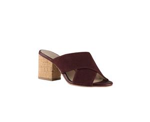 Mary Sandal Heel Burgundy