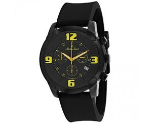 Mathey-Tissot Men's Classic 45Mm Black Rubber Band Quartz Watch H511chjb