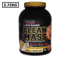 Max's Clean Mass Lean Gainer Protein Powder Vanilla Cream Cake 2.72kg