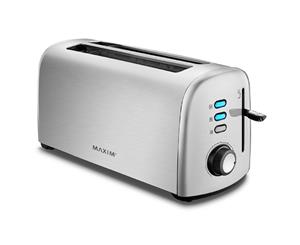 Maxim Kitchenpro M4TSS Toaster 4 Slice Stainless Steel Automatic Toaster