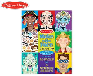 Melissa & Doug Make-a-Face Crazy Characters Stickers Pad